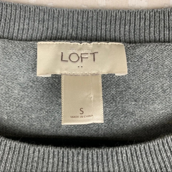 Loft Grey Fair Isle Penguin Graphic Print Sweater - Picture 6 of 7